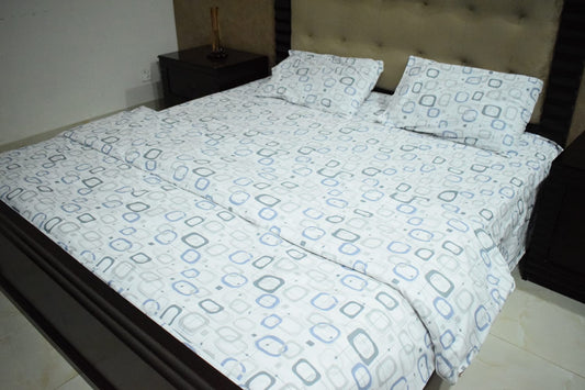 Product Code: PA043-Cotton Rich 3 Piece King Bedsheet Set