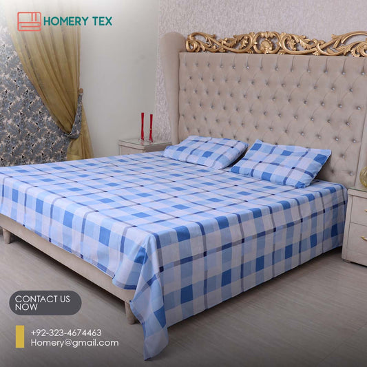 Product Code: PA096-Cotton Rich 3 Piece King Bedsheet Set