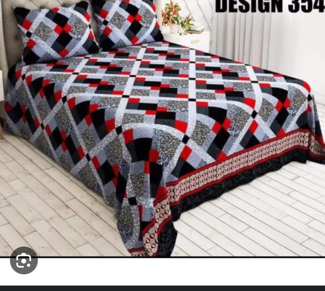 Product Code: PA234-3 Piece Polyester Cotton Double Bedsheet Set