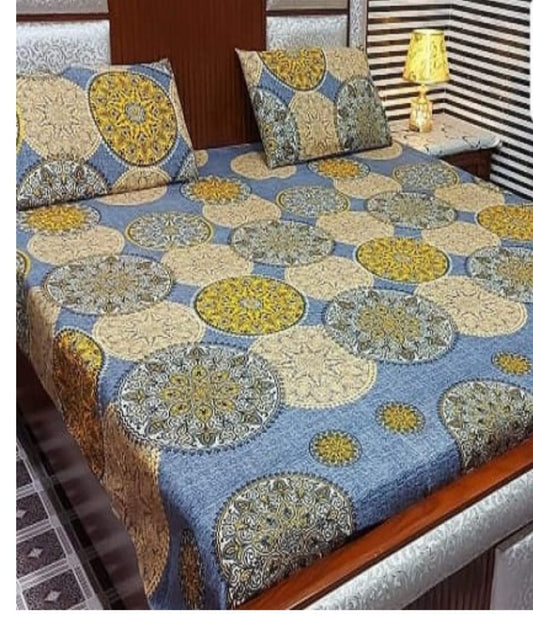 Product Code: PA235-3 Piece Polyester Cotton Double Bedsheet Set